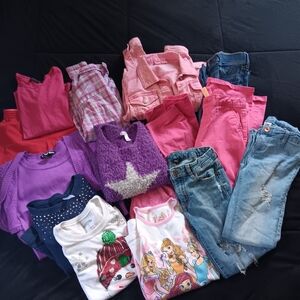 Large 15 Pieces Lot Girls Size Medium Winter Clothes